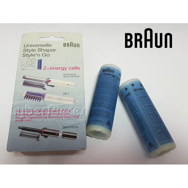 Lot de 2 Recharges gaz 25ml Braun 4542775 CYB-413008