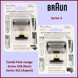 Tête et couteau de rasoir 31S - 31B Braun version adaptable CYB-412186