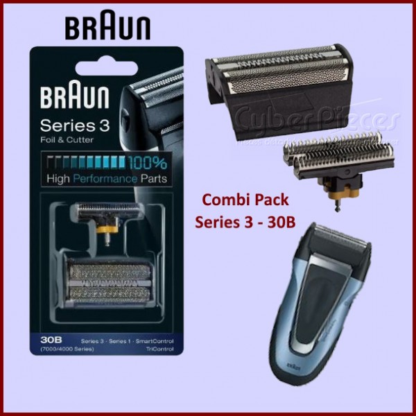 Tête et couteau de rasoir 30B Braun 81387936 CYB-035835