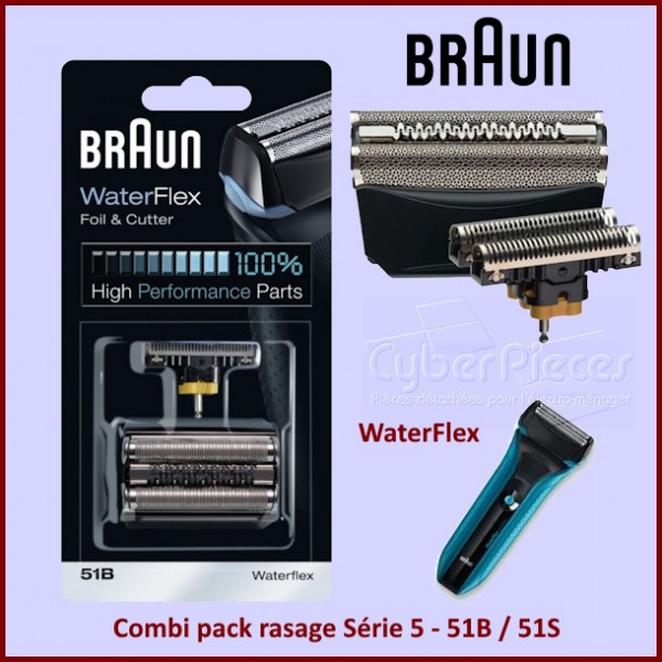 Tête et couteau de rasoir 51B / 51S Braun 81469220 CYB-232265