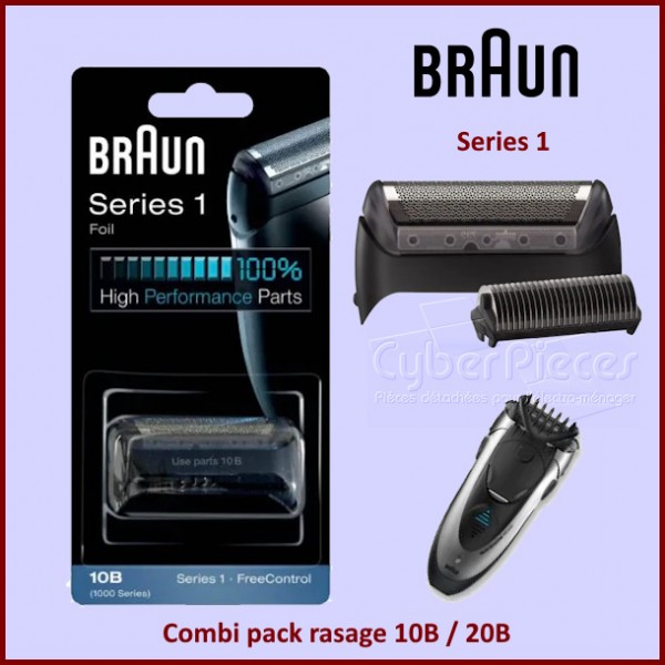 Combi pack rasage 10B / 20B Braun 81387932