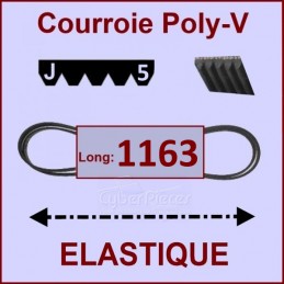 Courroie 1163J5 - EL- élastique CYB-125277