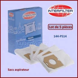 Lot de 5 Sacs aspirateur 604-PH26M - 35601433 CYB-165655