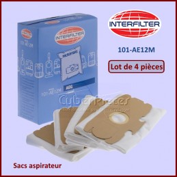 Lot de 4 Sacs aspirateur 101-AE12M - 35601514 CYB-380461