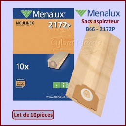 Lot de 10 Sacs aspirateur Menalux B66 - 2172P CYB-253574