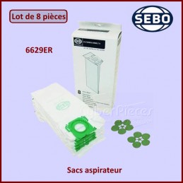 Lot de 8 Sacs aspirateur Sebo 6629ER CYB-178662