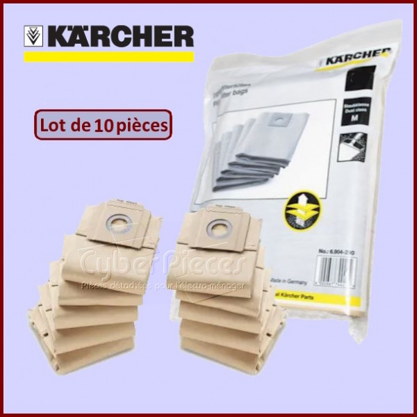 Lot de 10 Sacs aspirateur Karcher 69043330 CYB-404464