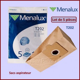 Lot de 5 Sacs aspirateur Menalux T202 / 4902 - 9090104853 CYB-253277