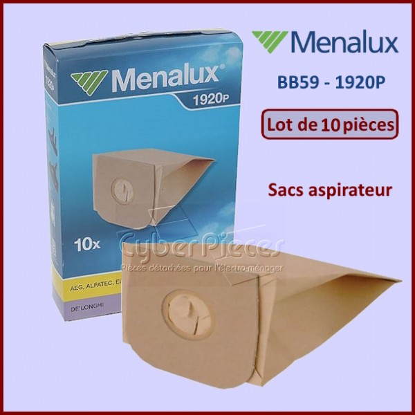 Lot de 10 Sacs aspirateur Menalux BB59 - 1920P CYB-381529