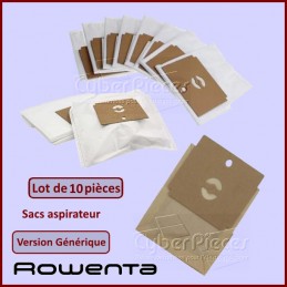 Lot de 10 Sacs adaptable Rowenta Dymbo 776136 CYB-253567