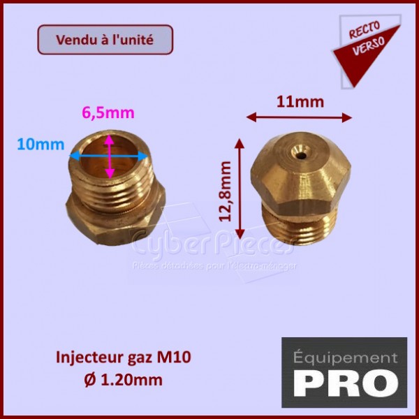 Injecteur gaz M10 Diamètre 1.20mm 3500025 CYB-208468