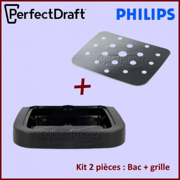 Lot Grille + Bac égouttoir PerfectDraft 