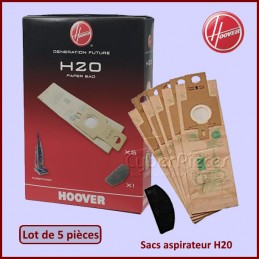 Lot de 5 Sacs aspirateur H20 Hoover 09173717 CYB-140812