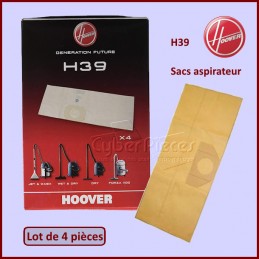 Lot de 4 Sacs aspirateur H39 Hoover 09189051 CYB-407663