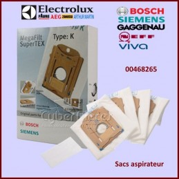 Sacs aspirateur BBZ41FK Type K Origine Bosch 00468265 CYB-292580