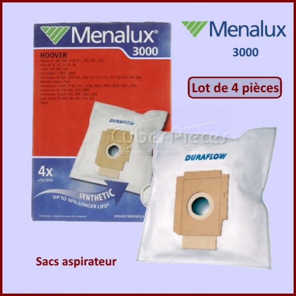 Lot de 4 Sacs aspirateur 3000 - 9001961516 CYB-322492