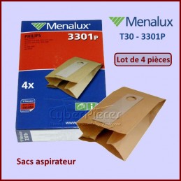 Lot de 4 Sacs aspirateur Menalux T30 - 3301P CYB-253352