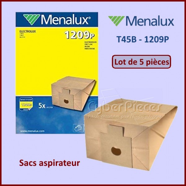 Lot de 5 Sacs aspirateur T45B - 1209P - 9001966382 CYB-423618