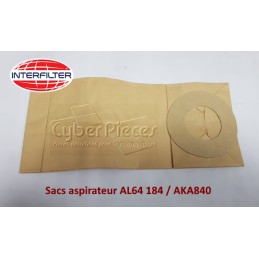 Lot de 15 Sacs aspirateur AL64 184 - 09715723 CYB-269063