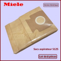 Lot de 8 Sacs S125 adaptable Miele 01122199 CYB-275255