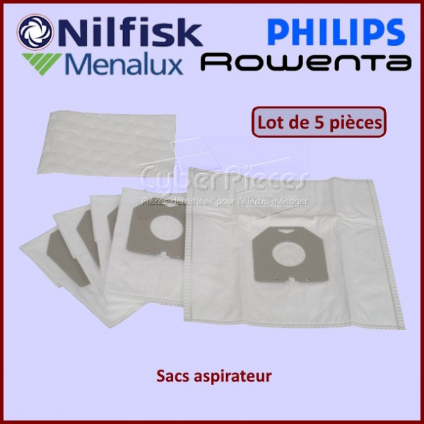 Lot de 5 Sacs aspirateur Philips / Oslo PH4 CYB-171304