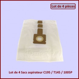 Lot de 4 Sacs aspirateur C195 / T145 / 1005P CYB-253413