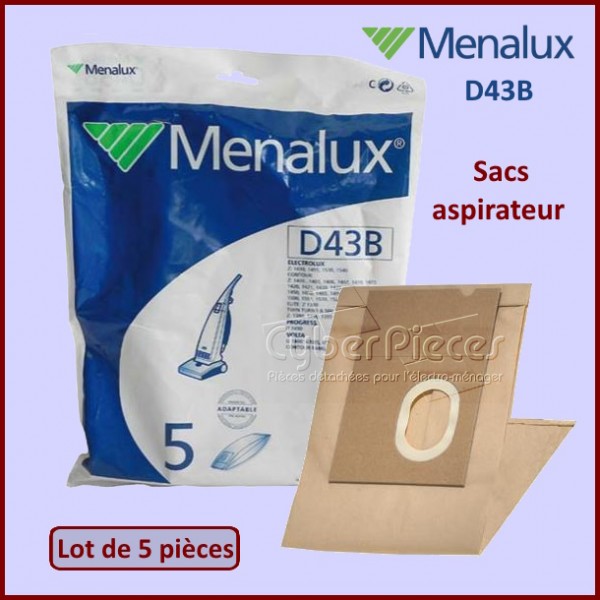 Lot de 5 sacs aspirateur E35N Electrolux 9001955765 CYB-252652