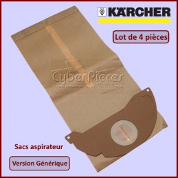 Lot de 4 sacs adaptable KARCHER 69041430 CYB-114066