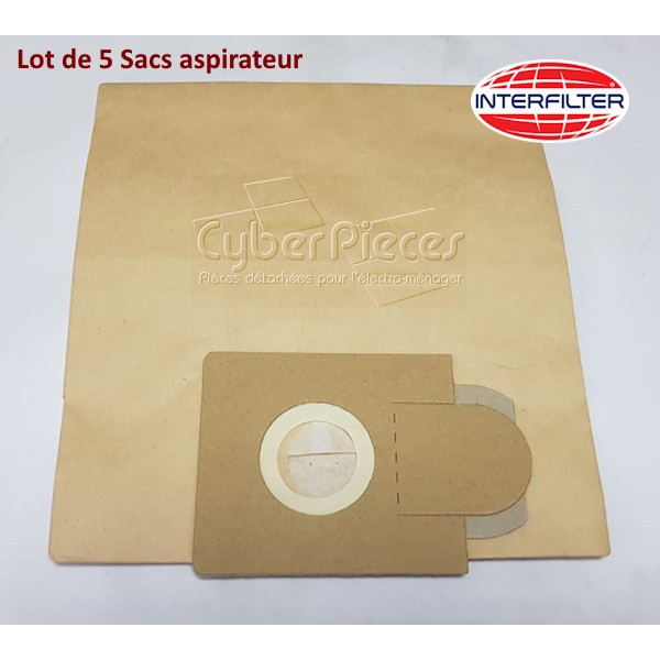 Lot de 5 Sacs aspirateur Chromex 603 PH41M - MC2M - EIO50M CYB-228350