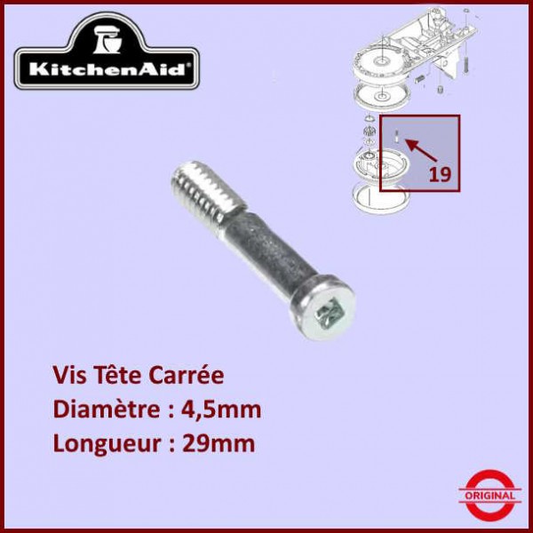 Vis a empreinte carrée spéciale Kitchenaid