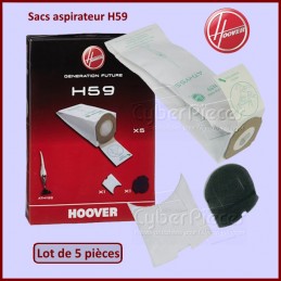 Lot de 5 sacs aspirateur H59 Hoover 8690303 CYB-234191