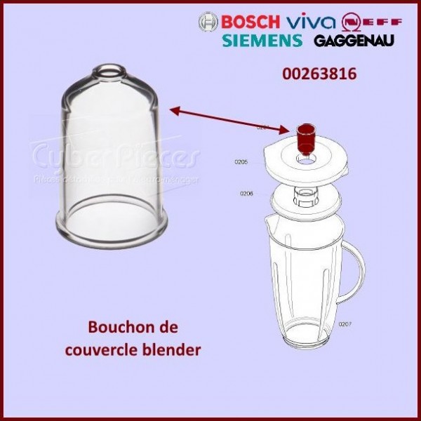 Bouchon de couvercle blender 00263816