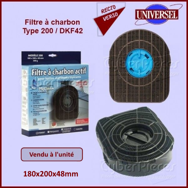 Filtre à charbon Type 200 - F001691S - CHF200-1 - DHZ5215