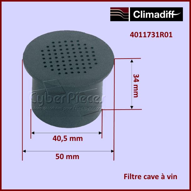 Filtre cave à vin  Climadiff 4011731R01