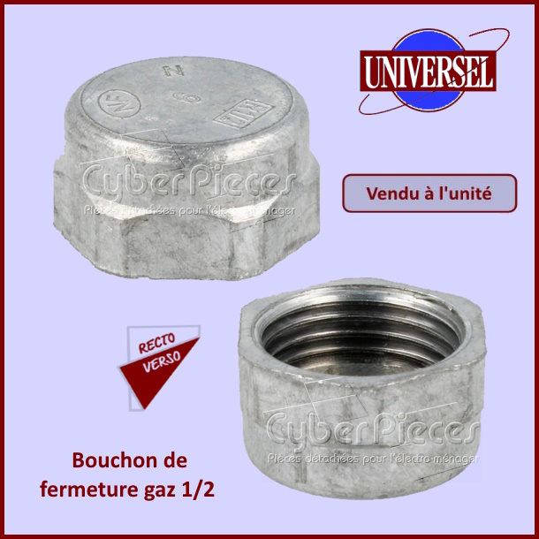 Bouchon gaz 1/2 cylindrique 50x50mm