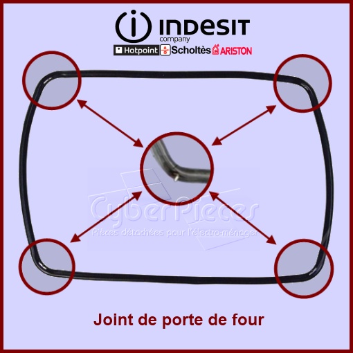 Joint tour de porte de four C00081579 - Pièces four