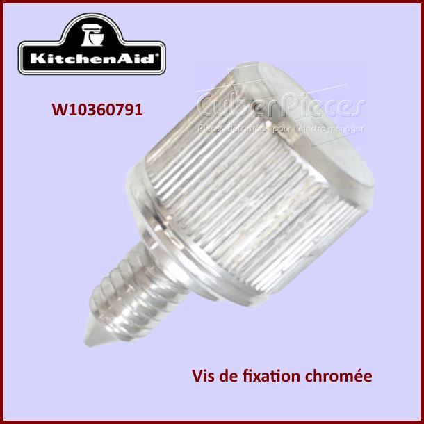 Vis chromée de fixation Kitchenaid W10360791