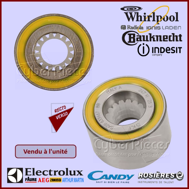 Palier BA2B 633667 30X60X37mm Indesit C00026298