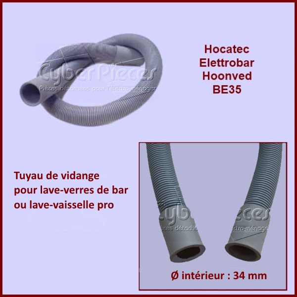 Tuyau de vidange 1.50m embouts droits