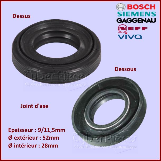 Joint d'axe 28x52x9/11.5mm Bosch 00025350