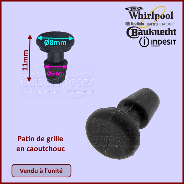 Caoutchouc de grille Indesit C00095134