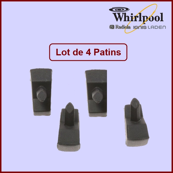 Lot de 4 Patins Whirlpool 484000000840