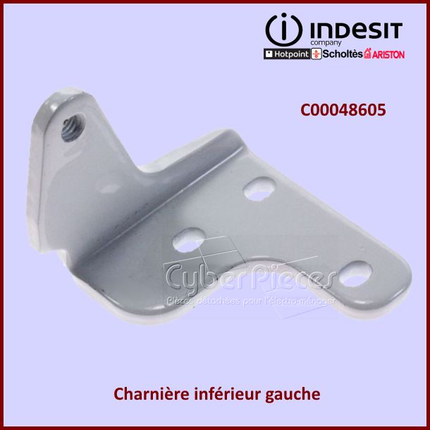 Charnière gauche Indesit C00048605