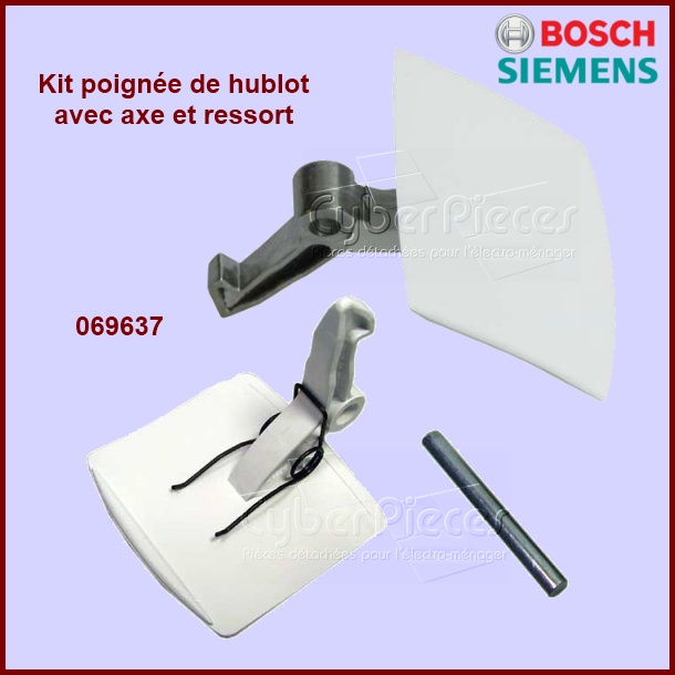 Poignée complète de hublot Bosch 00069637