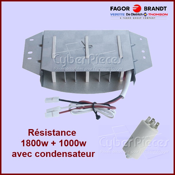 Résistance 2800W avec condensateur Brandt 57X1299