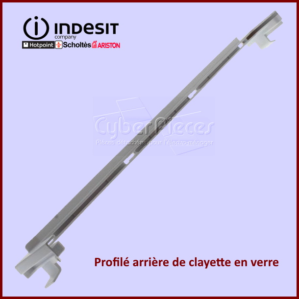 Profilé arrière de clayette Indesit C00281600