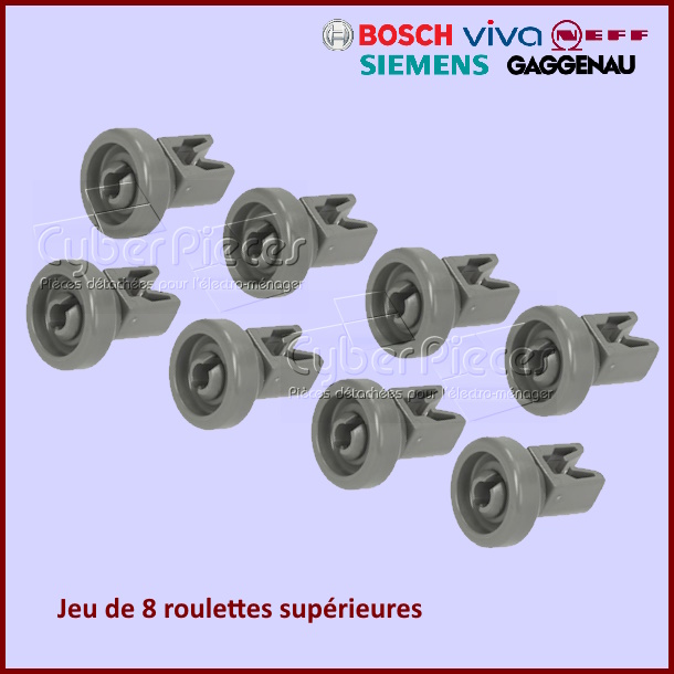 Jeu de 8 roulettes supérieures Electrolux 50286967000