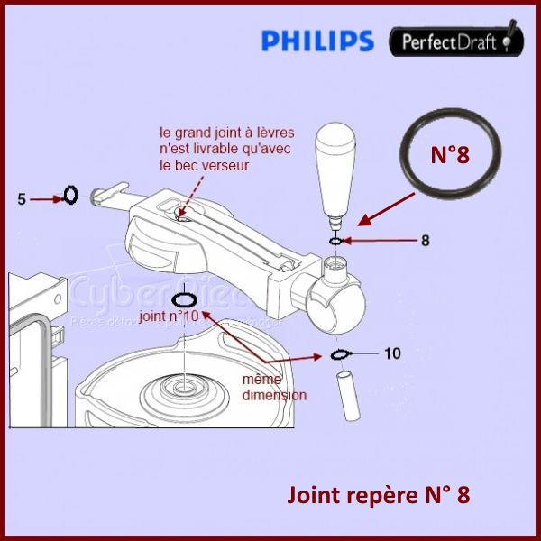 Joint Torique PerfectDraft O-ring (N°8)  996500026122