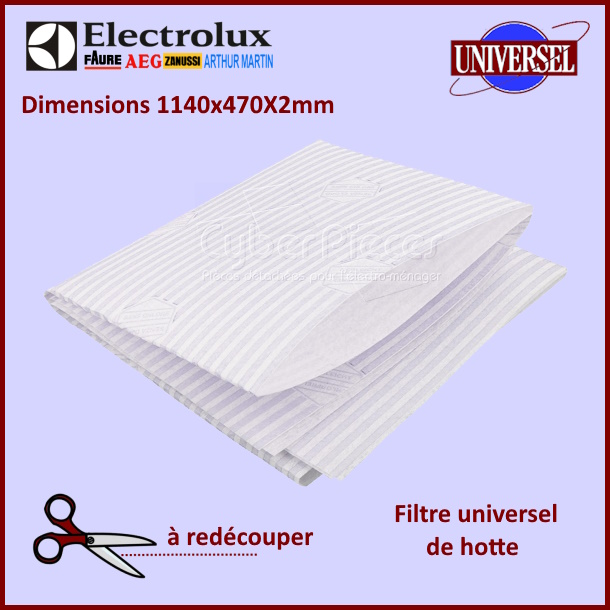 Filtre de hotte papier MCFE48U - 1140x470X2mm