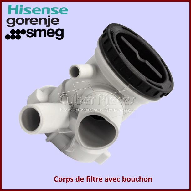 Corps de filtre avec bouchon Gorenje 606499